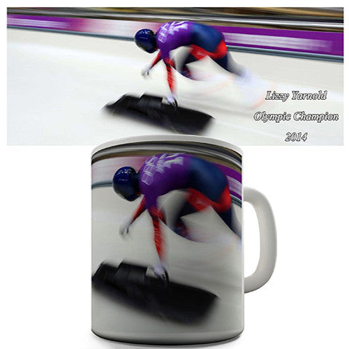 Skeleton Winner Team GB Novelty Mug