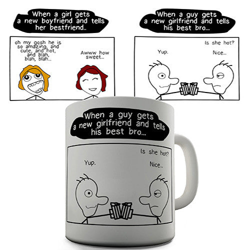 Girl Boy Talk Novelty Mug