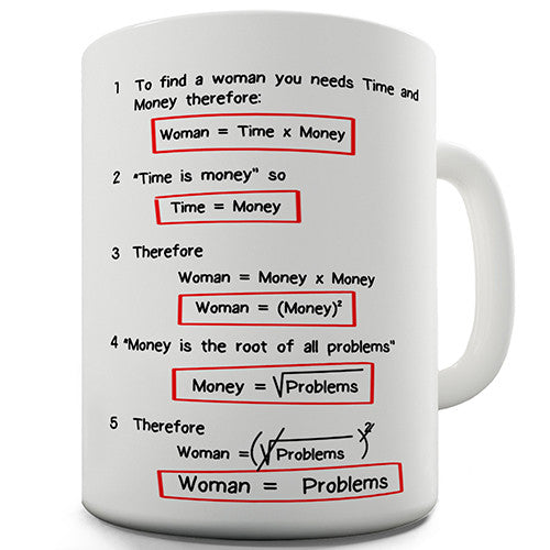 Women Equal Problem Funny Mug