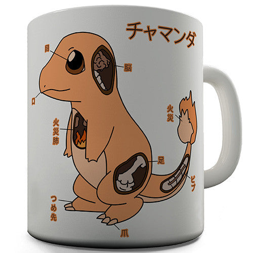 Charmander Anatomy Novelty Mug