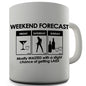 Weekend Forecast Funny Mug