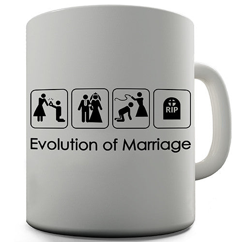 Evolution Of Marriage Novelty Mug