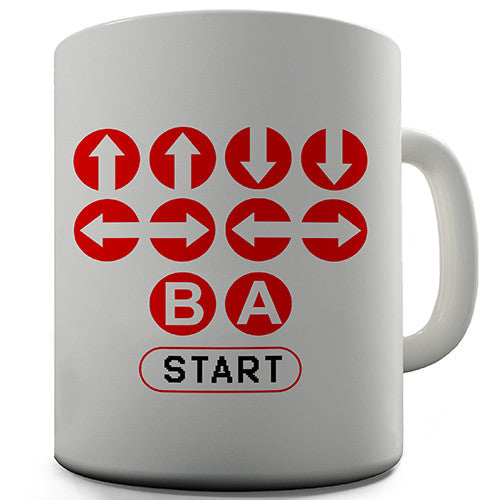 Contra Code Gamers Novelty Mug