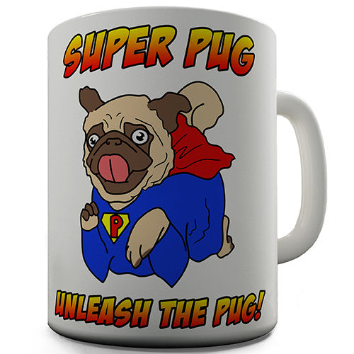 Super Pug Novelty Mug