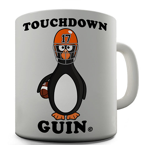 Touchdown Guin Penguin Novelty Mug
