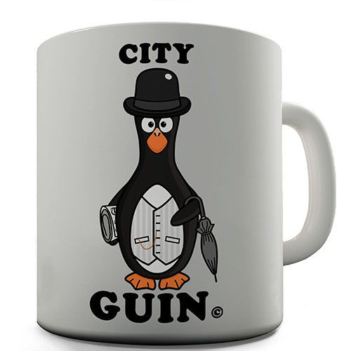 City Guin Penguin Novelty Mug