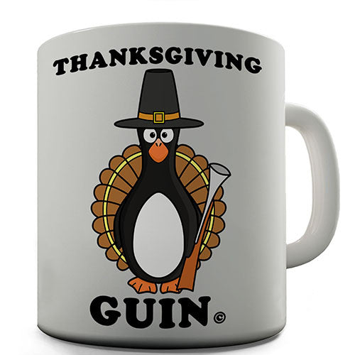 Thanksgiving Guin Penguin Novelty Mug
