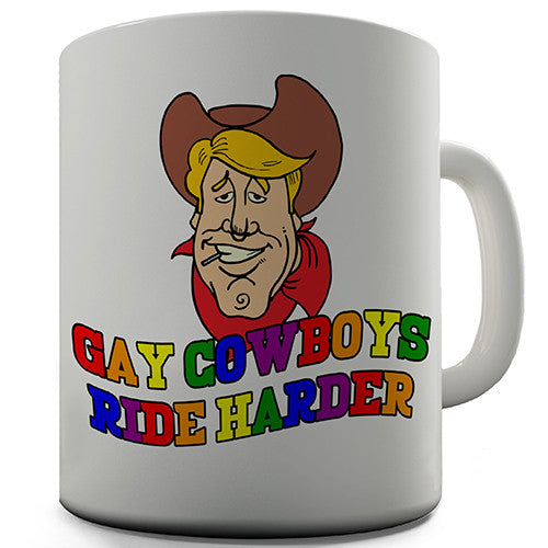 Gay Cowboys Novelty Mug