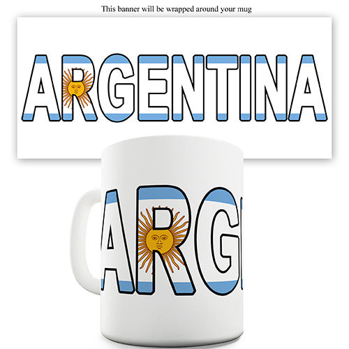 Argentina World Cup Flag Novelty Mug
