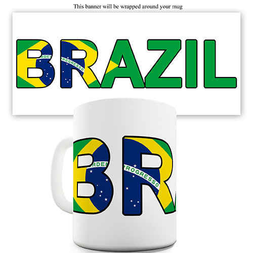 Brazil World Cup Flag Novelty Mug