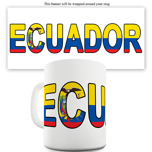 Ecuador World Cup Flag Novelty Mug