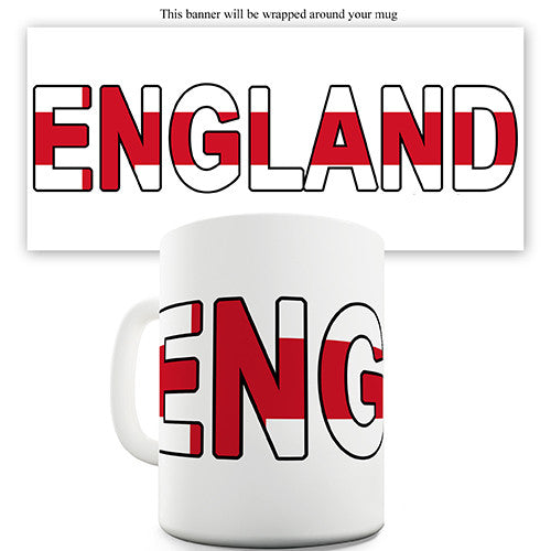 England World Cup Flag Novelty Mug
