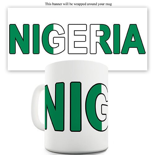 Nigeria World Cup Flag Novelty Mug