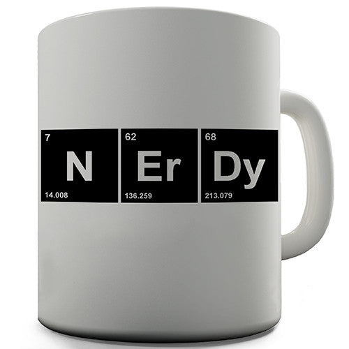 Nerdy Periodic Elements Novelty Mug