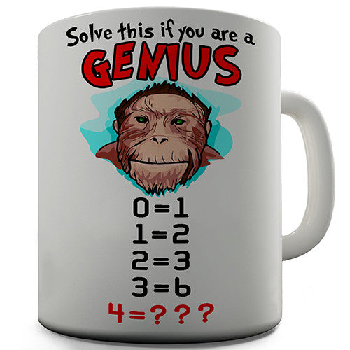 Solve This If You Are A Genius Novelty Mug