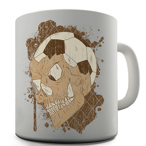 Football Soccer Skull Novelty Mug