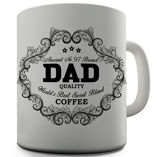 Dad Quality Vintage Blend Coffee Novelty Mug