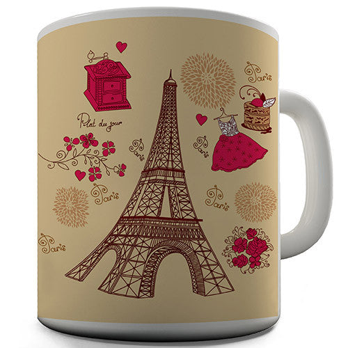 Love Paris Novelty Mug