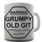 Warning Grumpy Old Git Novelty Mug