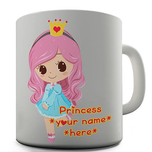 Pink Princess Personalised Mug