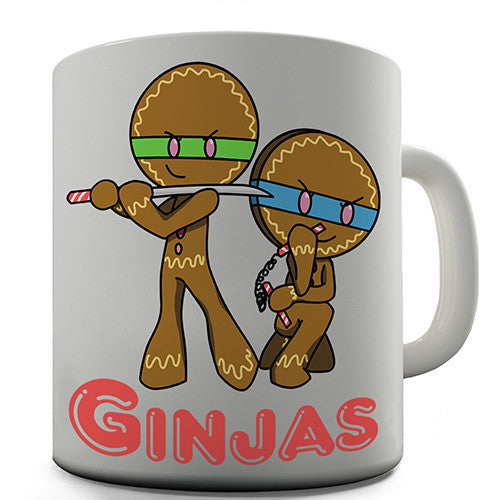 Gingerbread Ninjas Novelty Mug