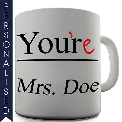 English Teacher Personalised Mug - Twisted Envy Funny, Novelty and Fashionable tees