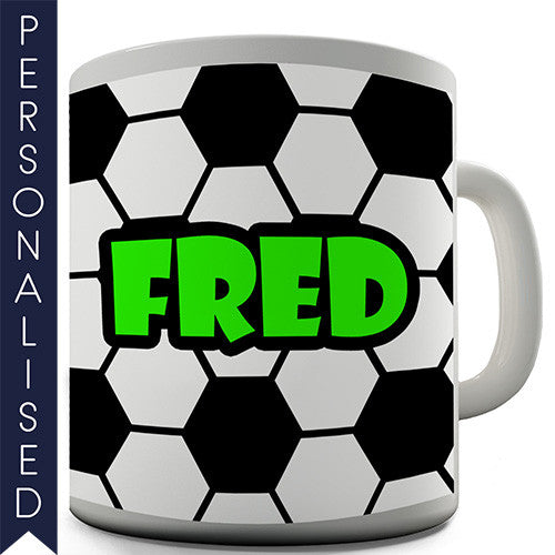 Soccer Football Personalised Mug - Twisted Envy Funny, Novelty and Fashionable tees