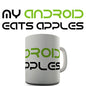 My Android Eats Apples Novelty Mug