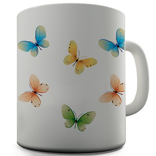 Colourful Butterflies Novelty Mug