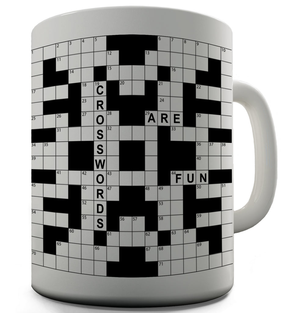 Crosswords Are Fun Novelty Mug