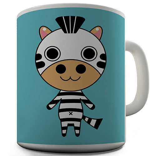 Cute Zebra Novelty Mug