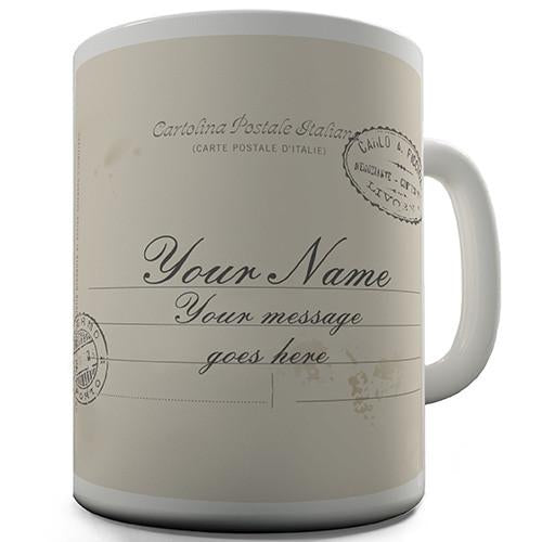 Postcard Personalised Mug