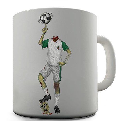 Algeria Zombie Footballer Novelty Mug