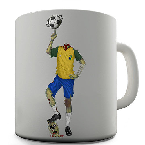 Brazil Zombie Footballer Novelty Mug