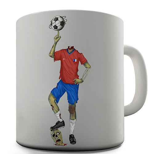Chile Zombie Footballer Novelty Mug