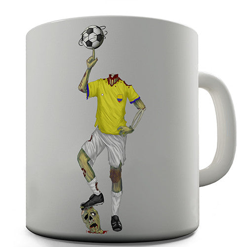 Colombia Zombie Footballer Novelty Mug