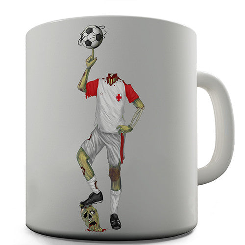 England Zombie Footballer Novelty Mug