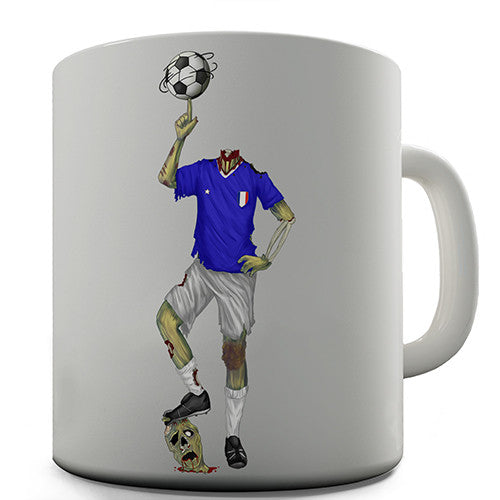 France Zombie Footballer Novelty Mug