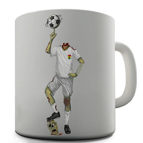 Ghana Zombie Footballer Novelty Mug