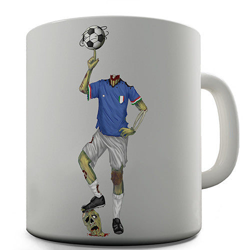 Italy Zombie Footballer Novelty Mug