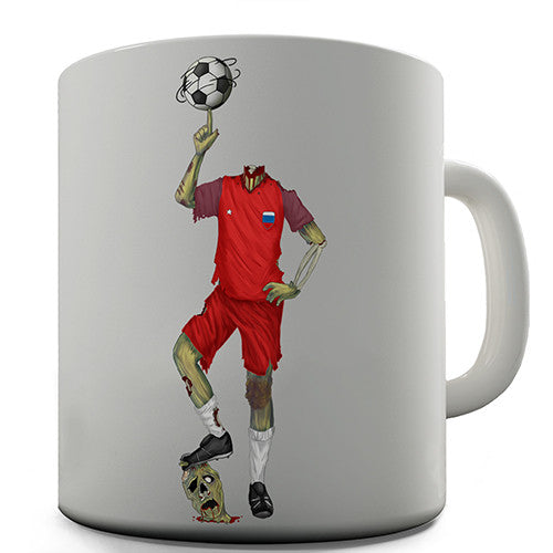 Russia Zombie Footballer Novelty Mug