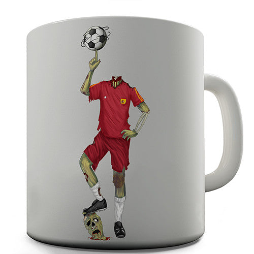 Spain Zombie Footballer Novelty Mug