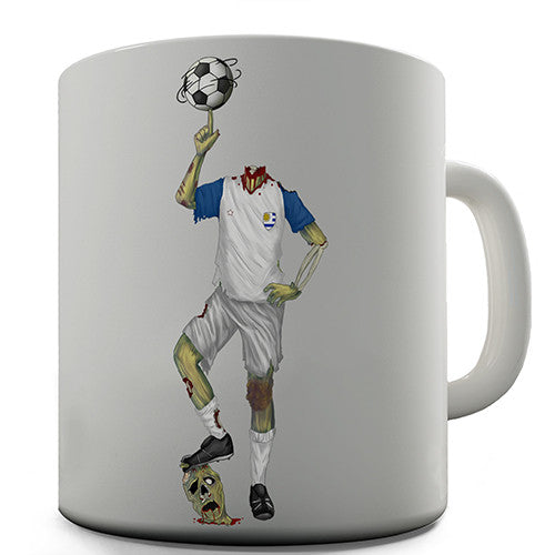 Uruguay Zombie Footballer Novelty Mug