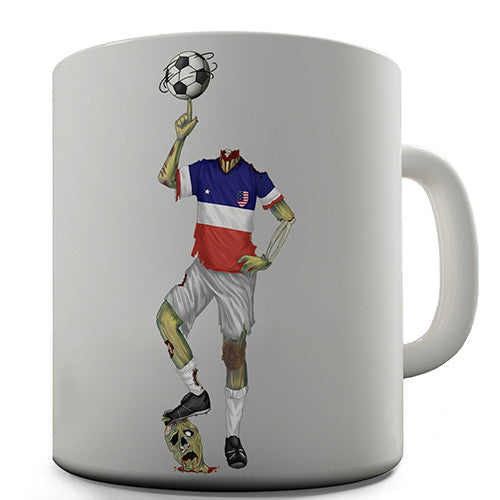 USA Zombie Footballer Novelty Mug