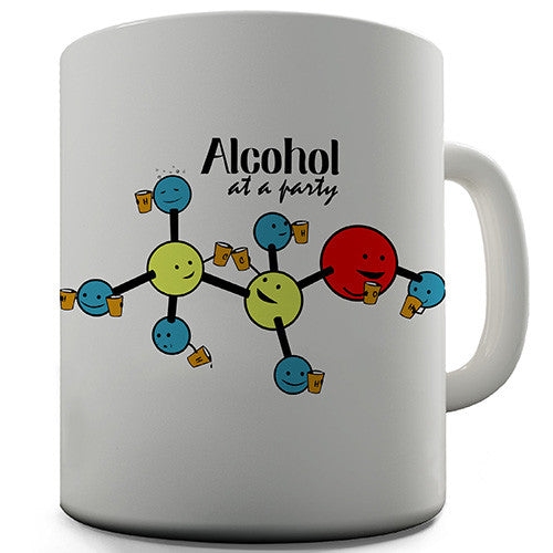 Alcohol At A Party Novelty Mug