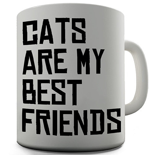 Cats Are My Best Friends Novelty Mug