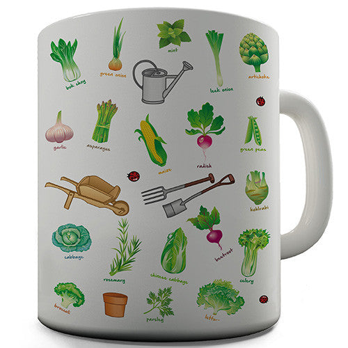 Gardening Tools Novelty Mug