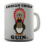 Indian Chief Guin The Penguin Novelty Mug