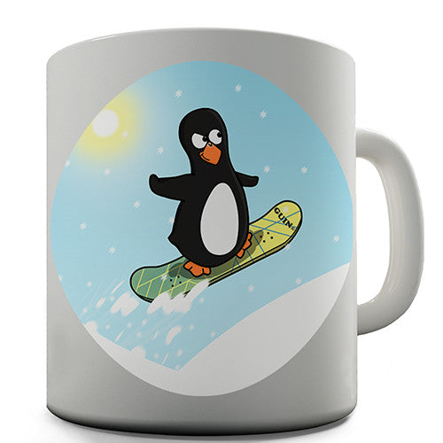 Snowboard Guin The Penguin Novelty Mug