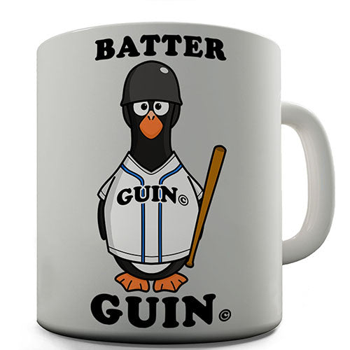 Baseball Batter Guin The Penguin Novelty Mug